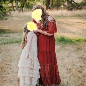 Baltic Born Women’s Off the shoulder Swiss Dot Tiered Skirt Maxi Dress